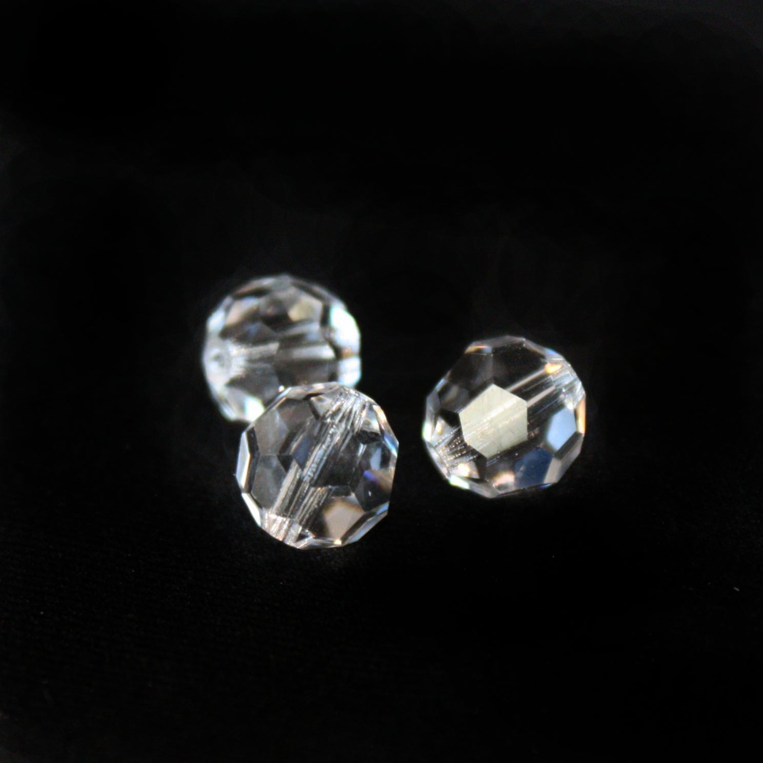 Preciosa Crystal Faceted Round Bead 5mm CRYSTAL