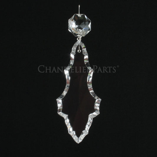 Czech Crystal Pendalogue w/ Top Bead