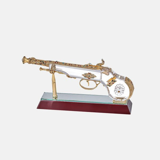 Crystal Golden Pistol by Asfour® Crystal