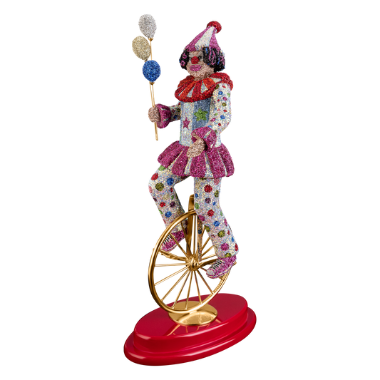 Clown Inlaid w/ Cloves Figurine by Asfour® Crystal