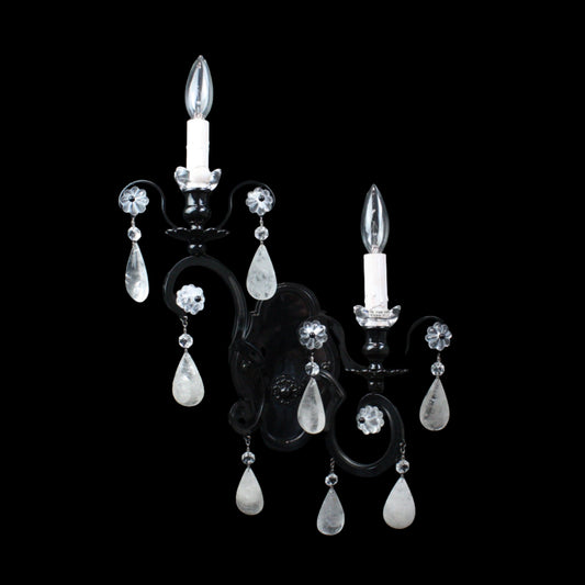 Renaissance 2 Light Rock Crystal Sconce by Schonbek®