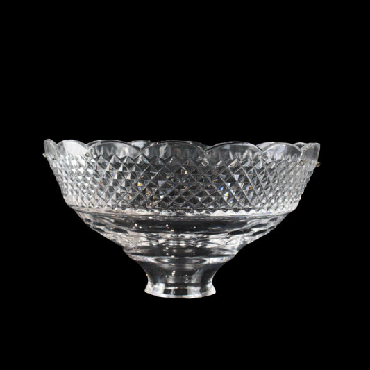 9-1/2" Czech Crystal Cut Body Dish, 16 Pin (Blemished)