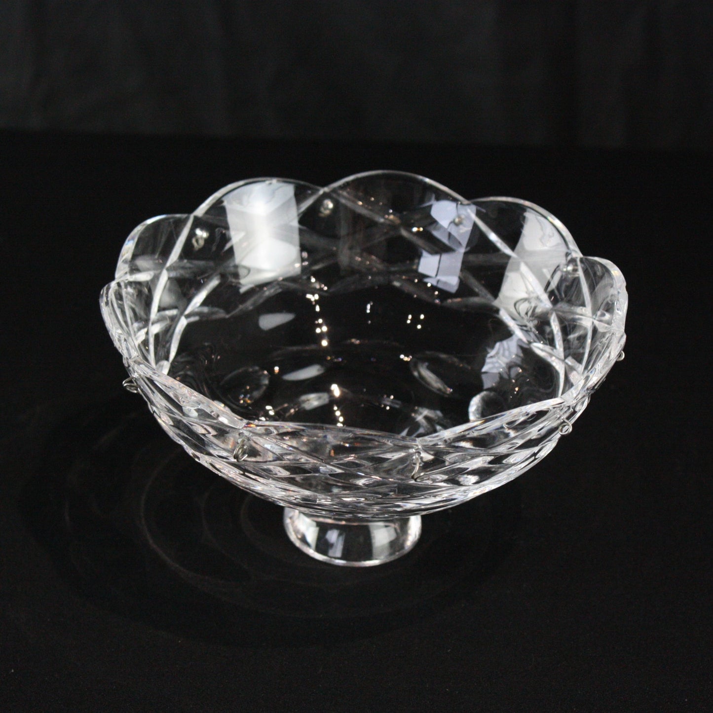 6" Crystal Body Dish, 10 Pin (Blemished)