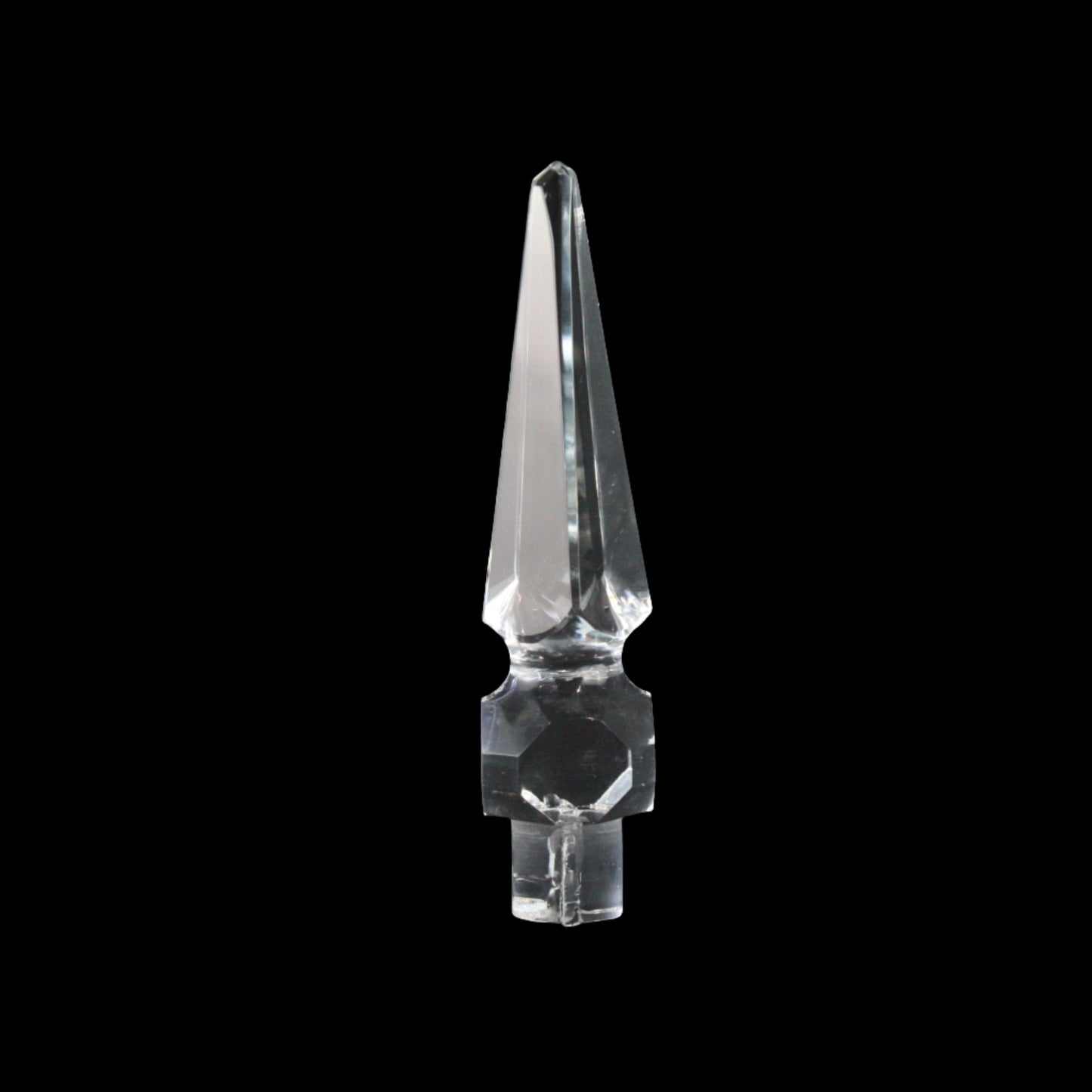 3-1/2" Solid Pressed Glass Spike (Blemished)