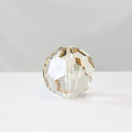 40mm Honey Large Faceted Round Bead (Blemished)