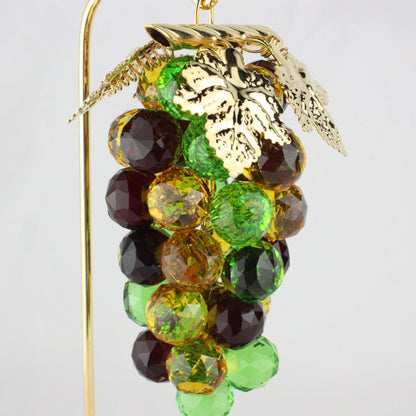 Multi-Colored Crystal Grape Bunch by Asfour® Crystal