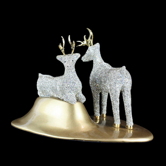 Crystal Two Deer Figurine by Asfour® Crystal