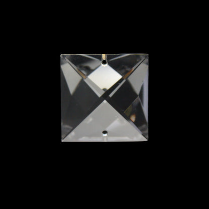 ASFOUR® Crystal<br>2-Hole Clear Square Beads