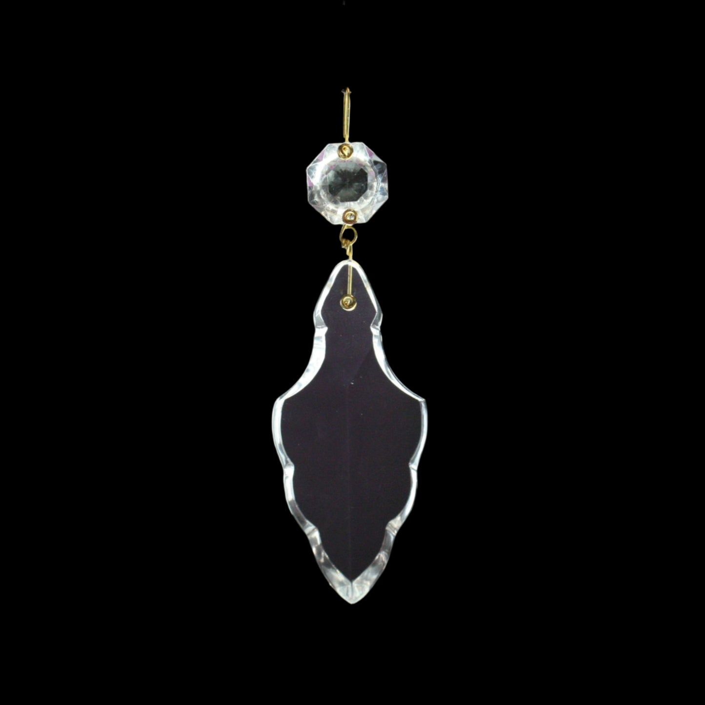 3" Czech Crystal Pendalogue w/ Top Bead