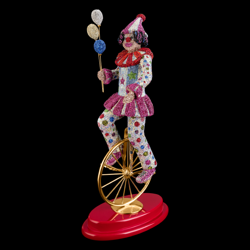 Clown Inlaid w/ Cloves Figurine by Asfour® Crystal