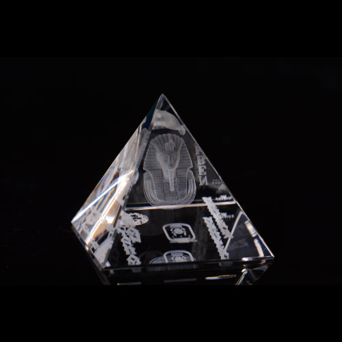 Crystal 3D Pyramid w/ Tut by Asfour® Crystal