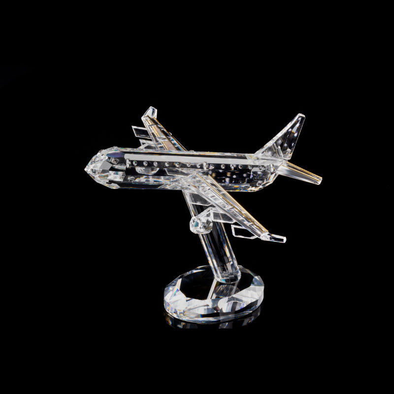 Crystal Airplane Figurine by Asfour® Crystal