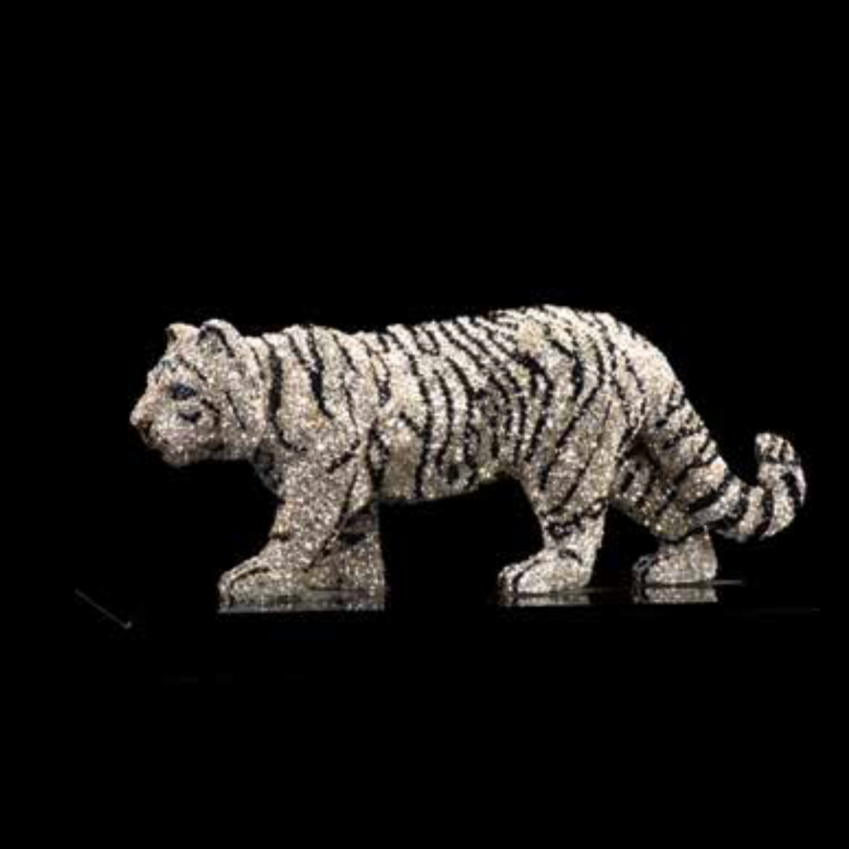 White Tiger Figurine by Asfour® Crystal – ChandelierParts