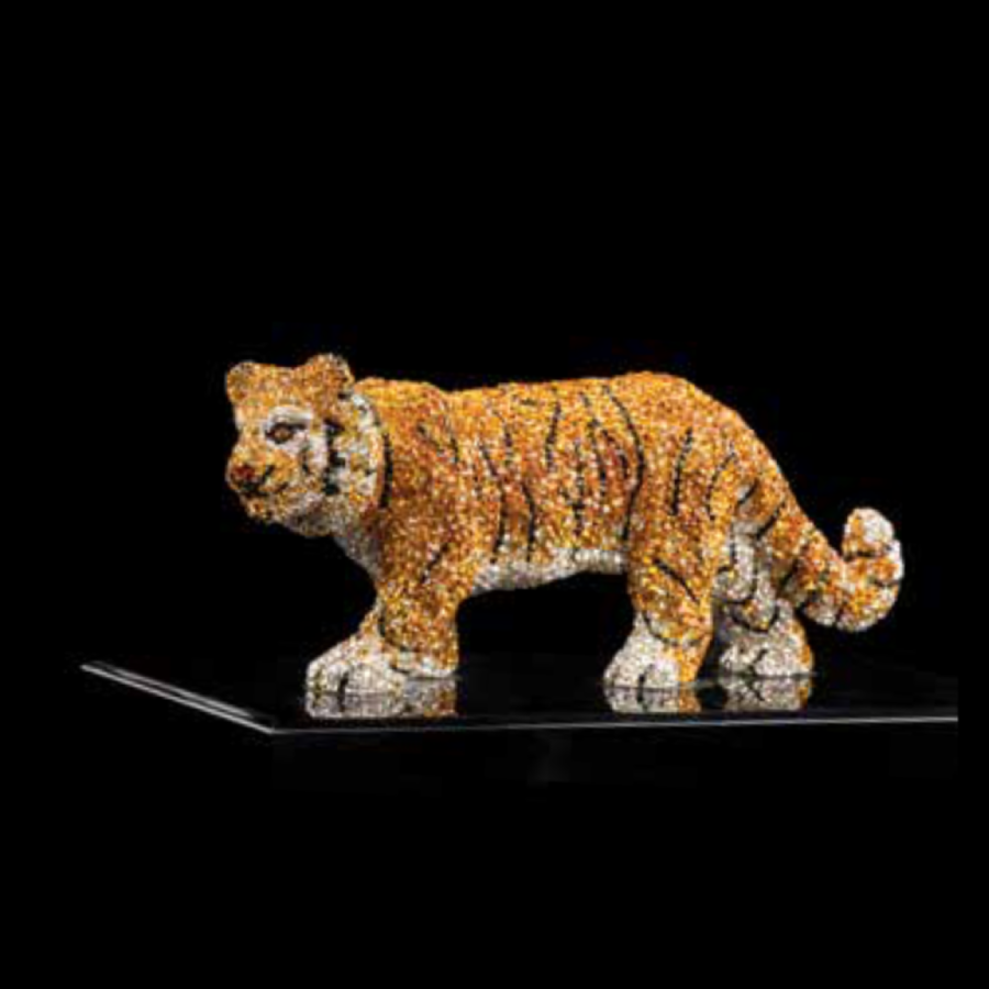 Yellow Crystal Tiger Figurine by Asfour® Crystal – ChandelierParts