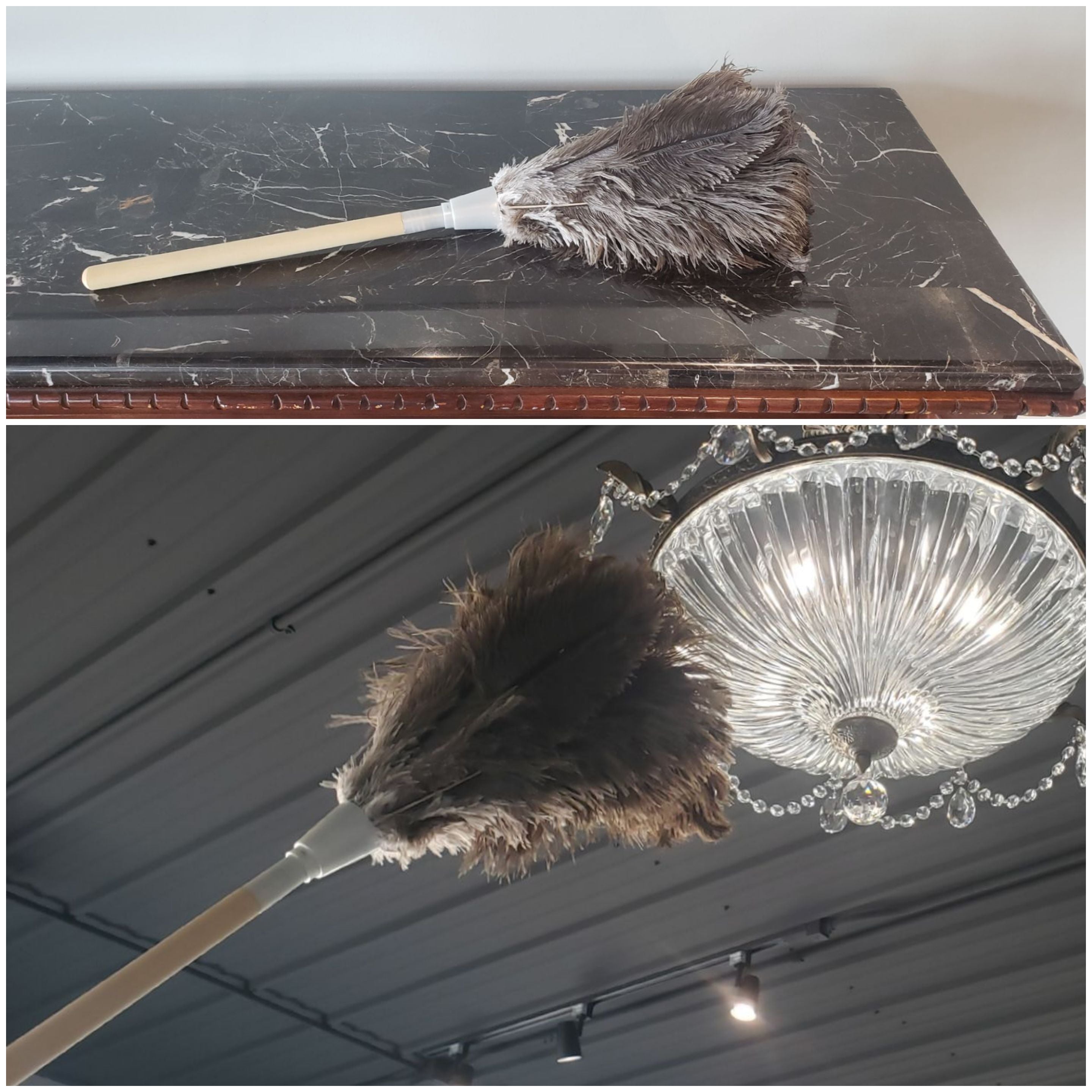 Real ostrich feather deals duster